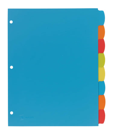 Avery Big Tab Write & Erase Durable Plastic Dividers for 3 Ring Binders, 8-Tab Set, Bright Multicolor, 1 Set (16130)